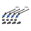Aluminum 4140 Carbon Steel Front & Rear CVD Drive Shafts With Alloy 7075 Wheel Hex (Pins Thickened 2mm) For Arrma 1:18 GRANITE GROM / 1:14 TYPHON GROM Small Scale Buggy Upgrades - Blue
