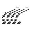 Aluminum 4140 Carbon Steel Front & Rear CVD Drive Shafts With Alloy 7075 Wheel Hex (Pins Thickened 2mm) For Arrma 1:18 GRANITE GROM / 1:14 TYPHON GROM Small Scale Buggy Upgrades - Black