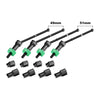 Aluminum 4140 Carbon Steel Front & Rear CVD Drive Shafts With Alloy 7075 Wheel Hex (Pins Thickened 2mm) For Arrma 1:18 GRANITE GROM / 1:14 TYPHON GROM Small Scale Buggy Upgrades - Green