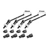 Aluminum 4140 Carbon Steel Front & Rear CVD Drive Shafts With Alloy 7075 Wheel Hex (Pins Thickened 2mm) For Arrma 1:18 GRANITE GROM / 1:14 TYPHON GROM Small Scale Buggy Upgrades - Silver