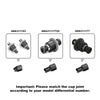 Aluminum 4140 Carbon Steel Front & Rear CVD Drive Shafts With Alloy 7075 Wheel Hex (Pins Thickened 2mm) For Arrma 1:18 GRANITE GROM / 1:14 TYPHON GROM Small Scale Buggy Upgrades - Red