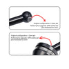 Aluminum 4140 Carbon Steel Front & Rear CVD Drive Shafts With Alloy 7075 Wheel Hex (Pins Thickened 2mm) For Arrma 1:18 GRANITE GROM / 1:14 TYPHON GROM Small Scale Buggy Upgrades - Silver