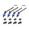 Aluminum 4140 Carbon Steel Front & Rear CVD Drive Shafts With Alloy 7075 Wheel Hex (Pins Thickened 2mm) For Arrma 1/16 MOJAVE GROM Desert Truck Upgrades - Blue