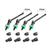 Aluminum 4140 Carbon Steel Front & Rear CVD Drive Shafts With Alloy 7075 Wheel Hex (Pins Thickened 2mm) For Arrma 1/16 MOJAVE GROM Desert Truck Upgrades - Green