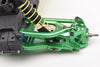 Aluminum 7075 Front Steering Block (Larger Inner Bearings) For Arrma 1/10 GORGON 4X2 Mega 550 Brushed Monster Truck-ARA3230 Upgrades - Green