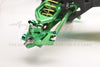 Aluminum 7075 Rear Hub (Larger Inner Bearings) For Arrma 1:10 GORGON / SENTON / VORTEKS / SENTON V3 / BIG ROCK / BIG ROCK V3 / GRANITE / GRANITE V3 / VORTEKS / 1:8 TYPHON Upgrade Parts - Green
