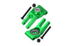 Aluminum 7075 Rear Hub (Larger Inner Bearings) For Arrma 1:10 GORGON / SENTON / VORTEKS / SENTON V3 / BIG ROCK / BIG ROCK V3 / GRANITE / GRANITE V3 / VORTEKS / 1:8 TYPHON Upgrade Parts - Green