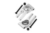 Aluminum 7075 Rear Hub (Larger Inner Bearings) For Arrma 1:10 GORGON / SENTON / VORTEKS / SENTON V3 / BIG ROCK / BIG ROCK V3 / GRANITE / GRANITE V3 / VORTEKS / 1:8 TYPHON Upgrade Parts - Silver