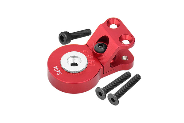 Aluminum 7075 Servo Saver Steering 25T With Built-In Spring For Arrma 1/10 GORGON 4X2 Mega 550 Brushed Monster Truck-ARA3230 Upgrades - Red