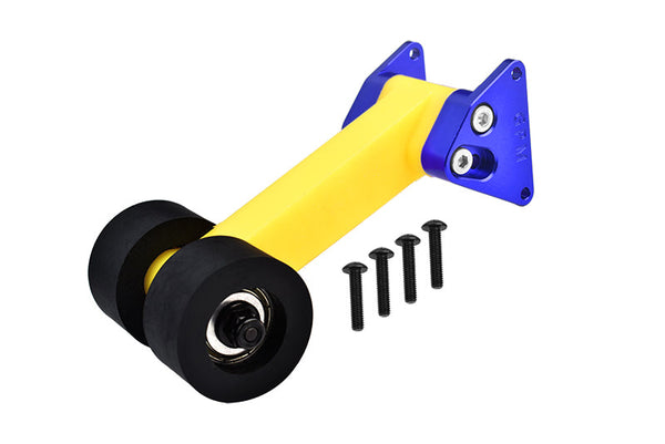 Special Material Rear Wing Mount With Wheelie Set For Arrma 1/10 Gorgon 4X2 Mega 550 Brushed Monster Truck-ARA3230 Upgrades - Blue