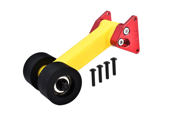 Special Material Rear Wing Mount With Wheelie Set For Arrma 1/10 Gorgon 4X2 Mega 550 Brushed Monster Truck-ARA3230 Upgrades - Red
