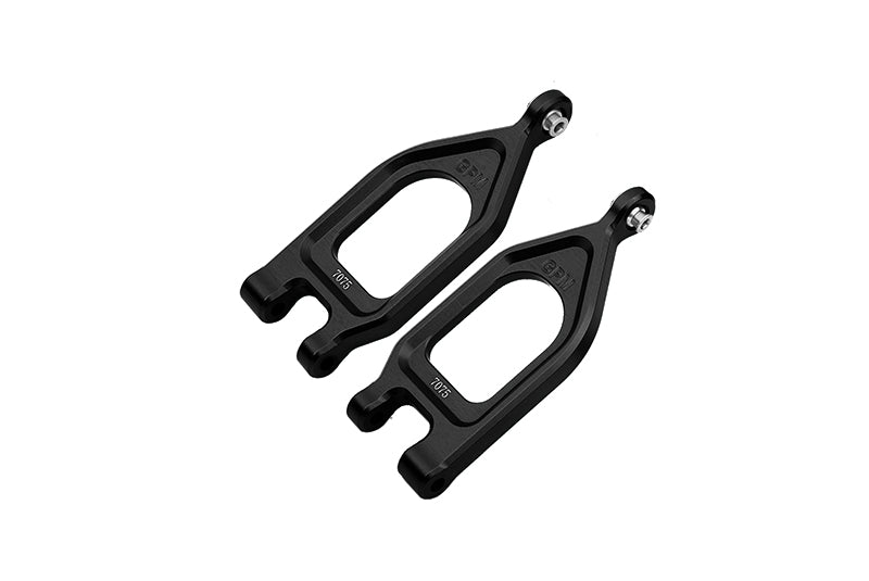 Aluminum 7075 Front Upper Suspension Arms For Arrma 1/10 GORGON 4X2 Mega 550 Brushed Monster Truck-ARA3230 - Black