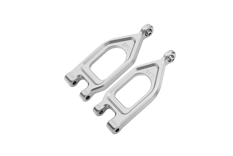 Aluminum 7075 Front Upper Suspension Arms For Arrma 1/10 GORGON 4X2 Mega 550 Brushed Monster Truck-ARA3230 - Silver