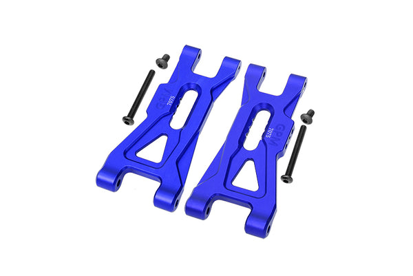 Aluminum 7075 Front Lower Suspension Arms For Arrma 1/10 GORGON 4X2 Mega 550 Brushed Monster Truck-ARA3230 - Blue