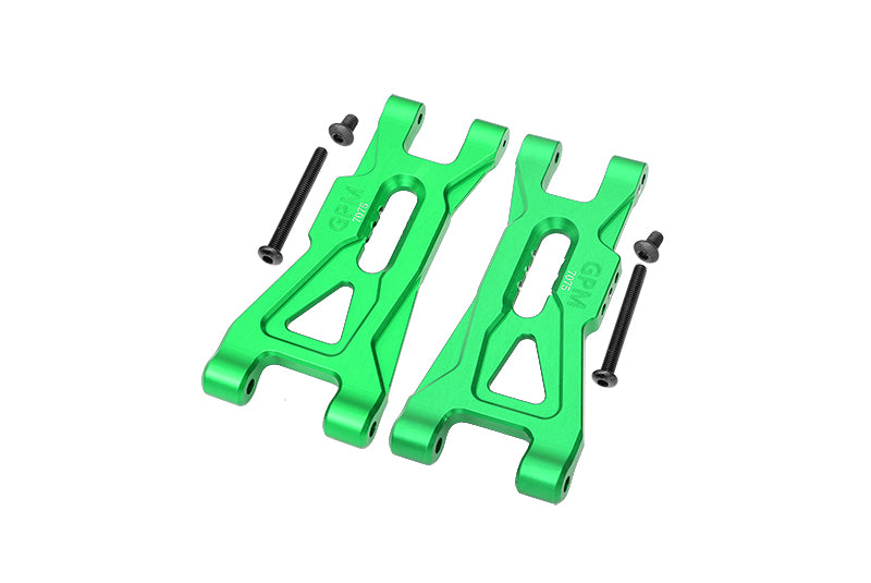 Aluminum 7075 Front Lower Suspension Arms For Arrma 1/10 GORGON 4X2 Mega 550 Brushed Monster Truck-ARA3230 - Green