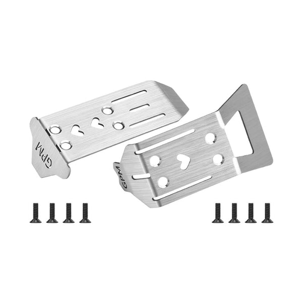Stainless Steel Front And Rear Chassis Skid For Arrma 1/14 TYPHON GROM Small Scale Buggy Upgrades