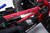 Aluminum 7075 Alloy Front And Rear Chassis Brace For Arrma 1/8 KRATON 6S EXB / KRATON 6S V6 Speed Truck Upgrades - Silver