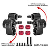Aluminum 7075 Alloy Front Steering Block (Larger Outer Bearings) For Arrma 1/8 Kraton 6S EXB Notorious 6S V6 - Black