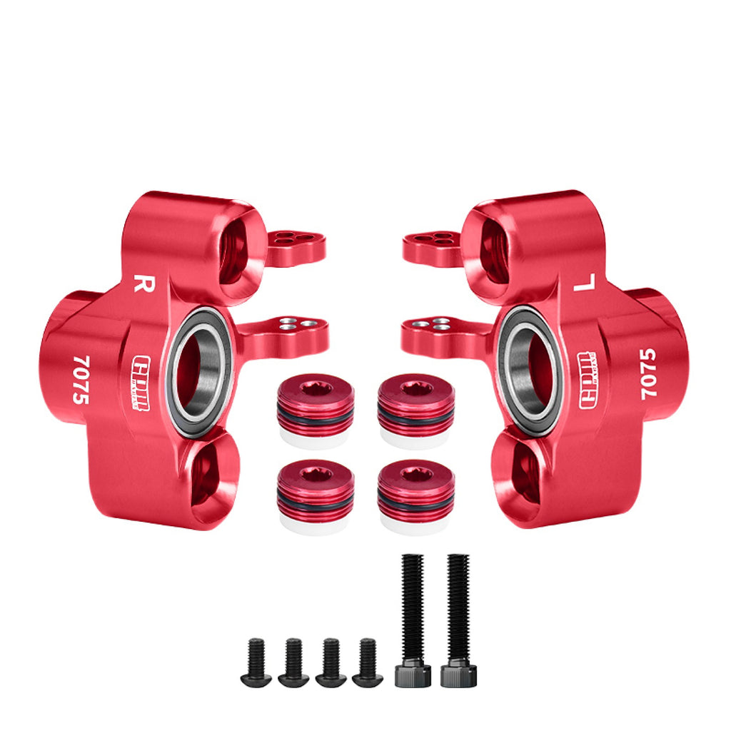 Aluminum 7075 Alloy Front Steering Block (Larger Outer Bearings) For Arrma 1/8 Kraton 6S EXB Notorious 6S V6 - Red