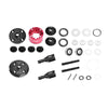 20CrMnTi Steel + 7075 Alloy Front Or Rear Complete Differential For Arrma 1:8 KRATON 6S V6 / NOTORIOUS V6 / OUTCAST / TALION / 1:7 MOJAVE EXB / FIRETEAM / BIG ROCK 6S Upgrade Parts - Red