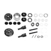 20CrMnTi Steel + 7075 Alloy Front Or Rear Complete Differential For Arrma 1:8 KRATON 6S V6 / NOTORIOUS V6 / OUTCAST / TALION / 1:7 MOJAVE EXB / FIRETEAM / BIG ROCK 6S Upgrade Parts - Silver