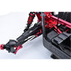 Aluminum 7075-T6 + Stainless Steel Adjustable Front Steering Tie Rod For Arrma 1:8 KRATON 6S EXB V2 V6 / NOTORIOUS V5 V6 / OUTCAST / TALION / 1:7 BIG ROCK 6S Upgrades - Red