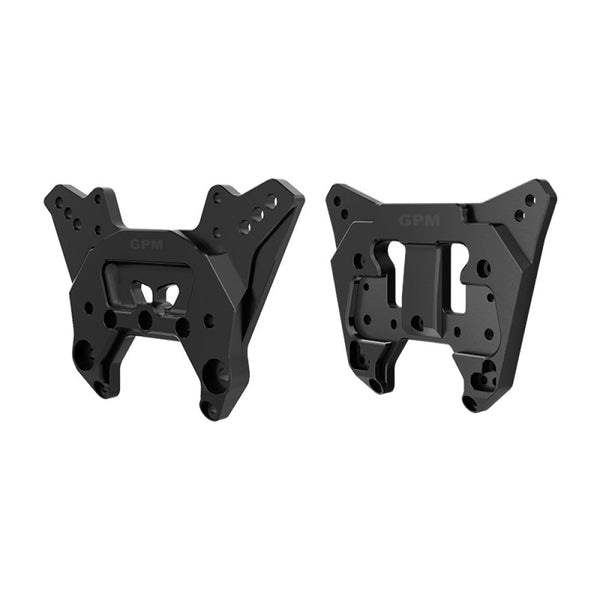 Aluminum 7075-T6 Alloy Front & Rear Shock Tower For Arrma 1:8 KRATON 6S EXB / KRATON V6 / NOTORIOUS 6S V6 Upgrades - Black