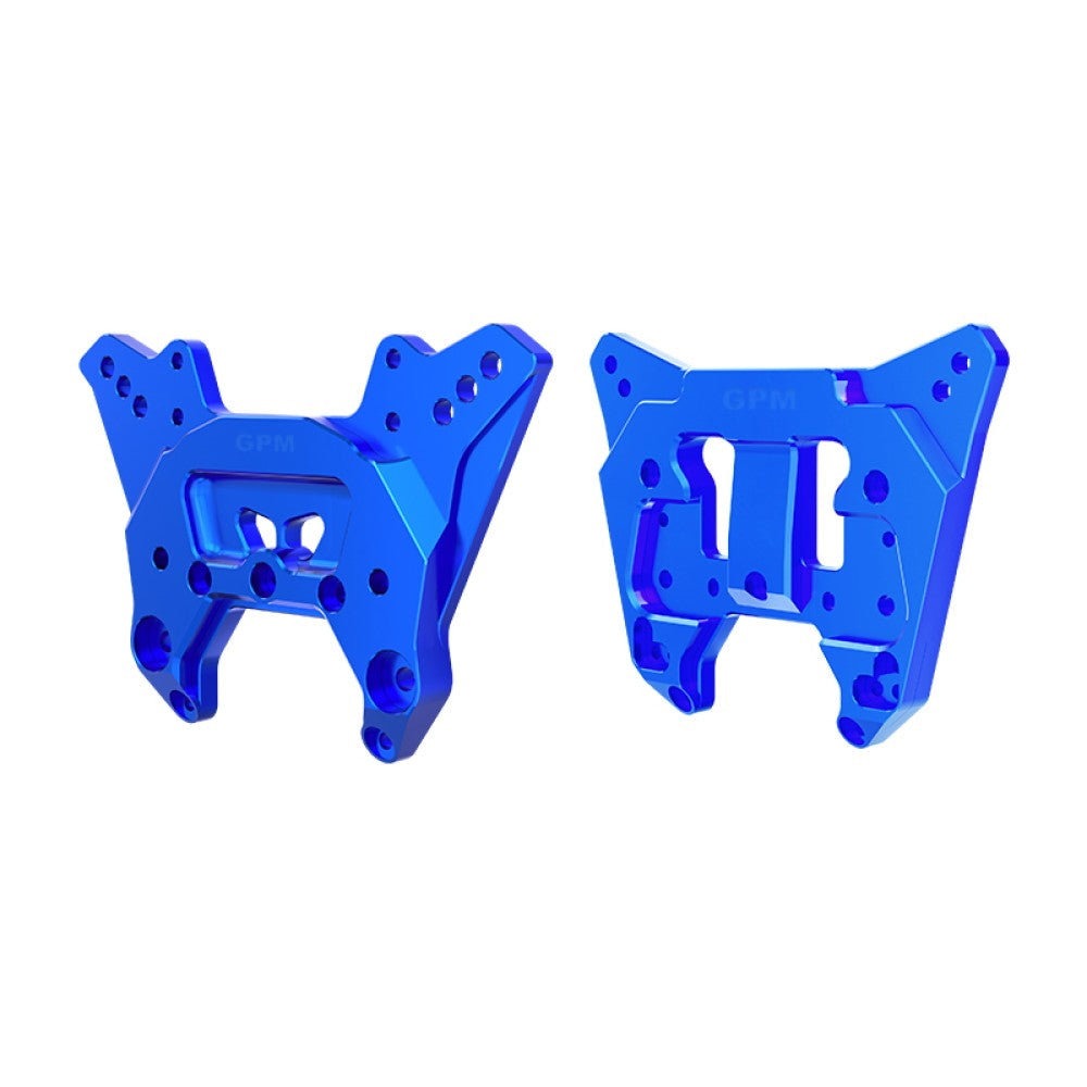 Aluminum 7075-T6 Alloy Front & Rear Shock Tower For Arrma 1:8 KRATON 6S EXB / KRATON V6 / NOTORIOUS 6S V6 Upgrades - Blue