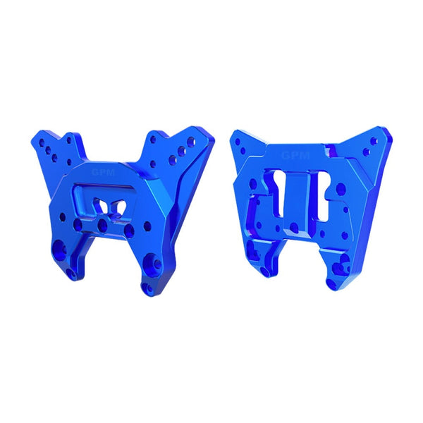 Aluminum 7075-T6 Alloy Front & Rear Shock Tower For Arrma 1:8 KRATON 6S EXB / KRATON V6 / NOTORIOUS 6S V6 Upgrades - Blue