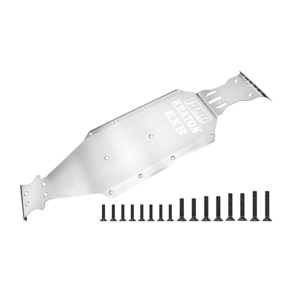 Stainless Steel Integrated Chassis Skid Kit For Arrma 1/8 KRATON 6S EXB V6 / V2 / KRATON 6S ARA106053 Upgrades
