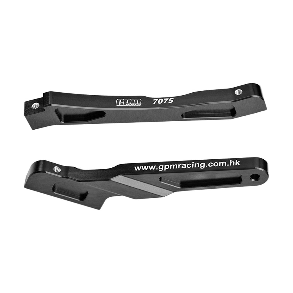 Aluminum 7075-T6 ALLOY FRONT AND REAR CHASSIS BRACE FOR ARRMA 1:8 NOTORIOUS 6S V5 V6 / TYPHON V5 TLR BLX / TLR TUNED TYPHON / OUTCAST 6S Upgrades - Black