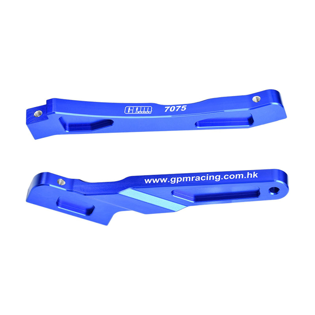 Aluminum 7075-T6 ALLOY FRONT AND REAR CHASSIS BRACE FOR ARRMA 1:8 NOTORIOUS 6S V5 V6 / TYPHON V5 TLR BLX / TLR TUNED TYPHON / OUTCAST 6S Upgrades - Blue