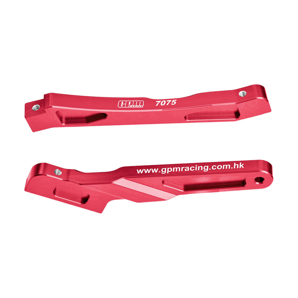 Aluminum 7075-T6 ALLOY FRONT AND REAR CHASSIS BRACE FOR ARRMA 1:8 NOTORIOUS 6S V5 V6 / TYPHON V5 TLR BLX / TLR TUNED TYPHON / OUTCAST 6S Upgrades - Red