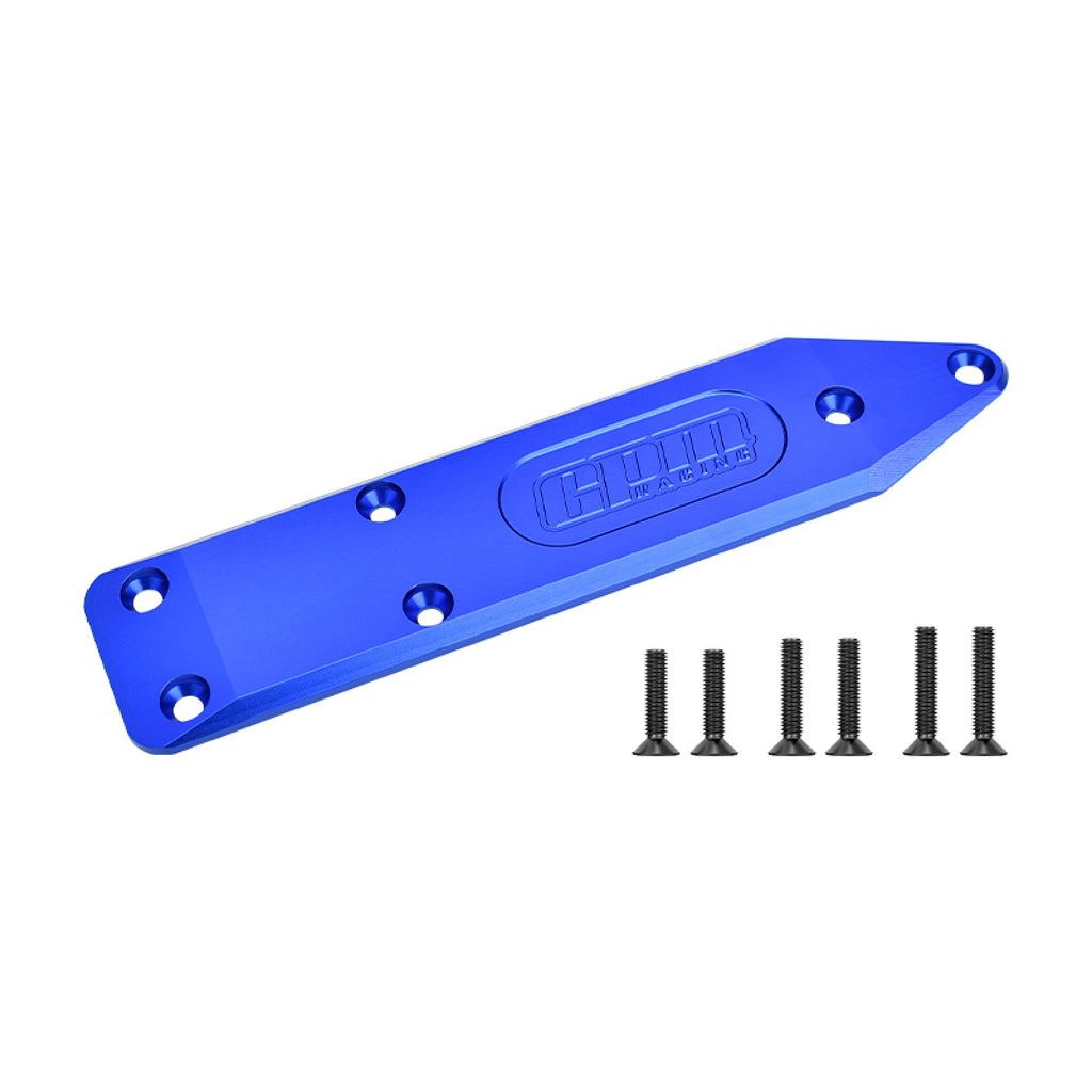 Aluminum 7075-T6 ALLOY FRONT AND REAR CHASSIS BRACE For Arrma 1:8 NOTORIOUS 6S V6 / OUTCAST 6S STUNT TRUCK Upgrades - Blue