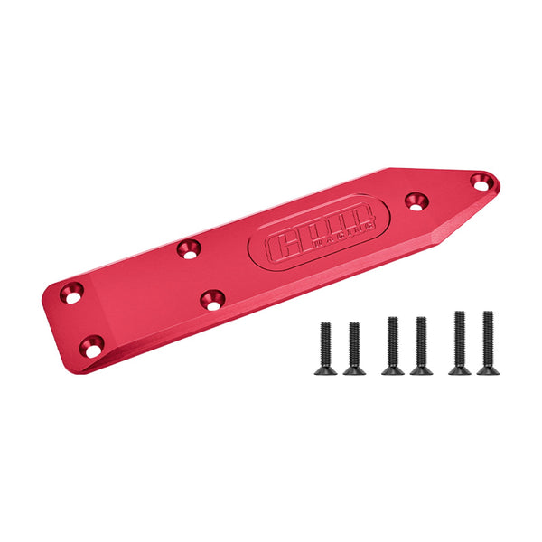 Aluminum 7075-T6 ALLOY FRONT AND REAR CHASSIS BRACE For Arrma 1:8 NOTORIOUS 6S V6 / OUTCAST 6S STUNT TRUCK Upgrades - Red