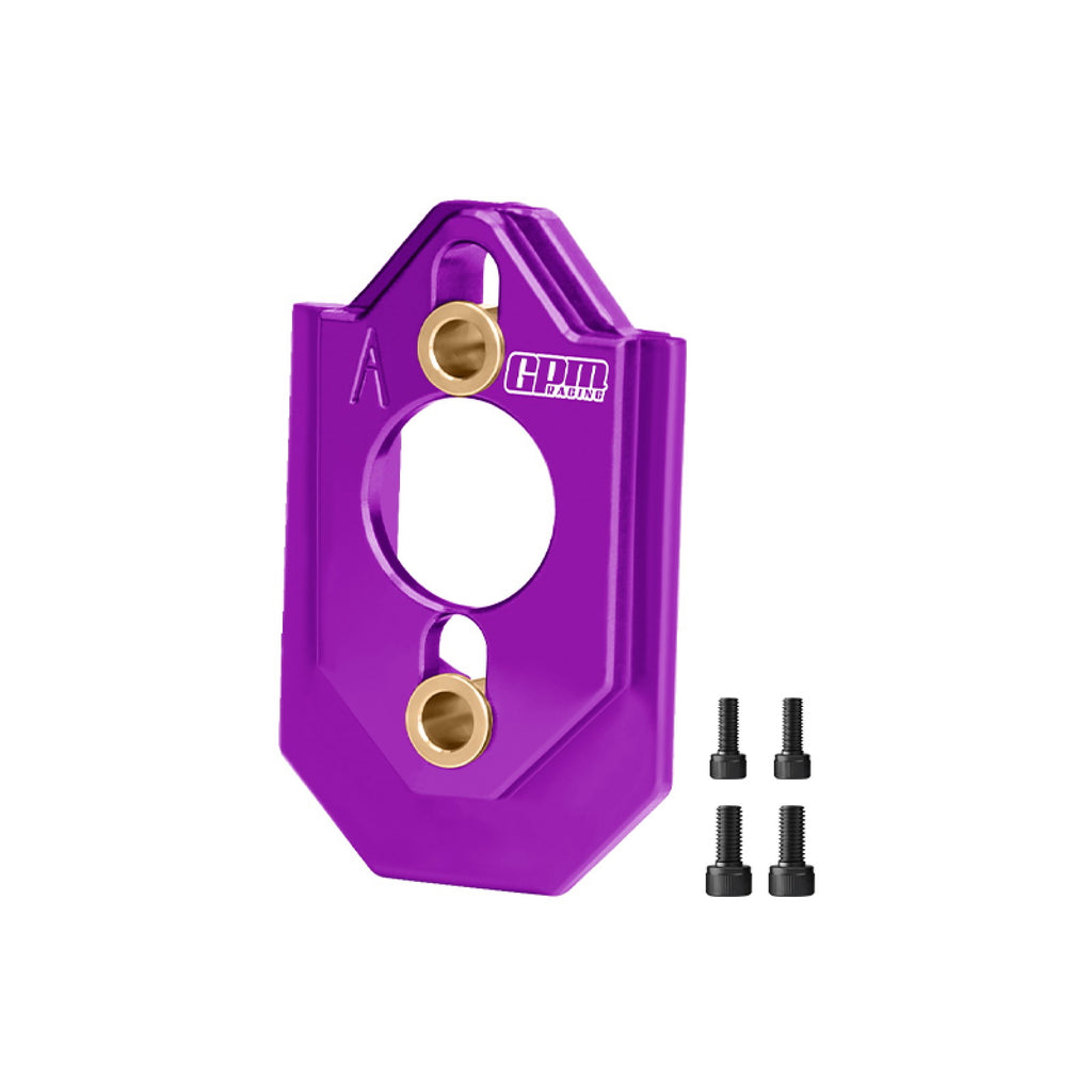 Aluminum 7075-T6 Alloy Adjustable Motor Mount For Arrma 1:16 QUAKE GROM / GORGON GROM Brushed Monster Truck Upgrades - Purple
