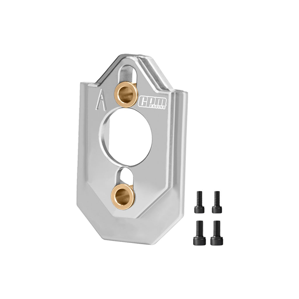 Aluminum 7075-T6 Alloy Adjustable Motor Mount For Arrma 1:16 QUAKE GROM / GORGON GROM Brushed Monster Truck Upgrades - Silver