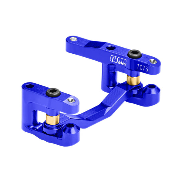 Aluminum 7075-T6 Alloy Steering Set For Arrma /16 QUAKE GORGON MOJAVE GROM 1/18 GRANITE 1/14 TYPHON GROM 1/12 LOSI NASCAR - Blue
