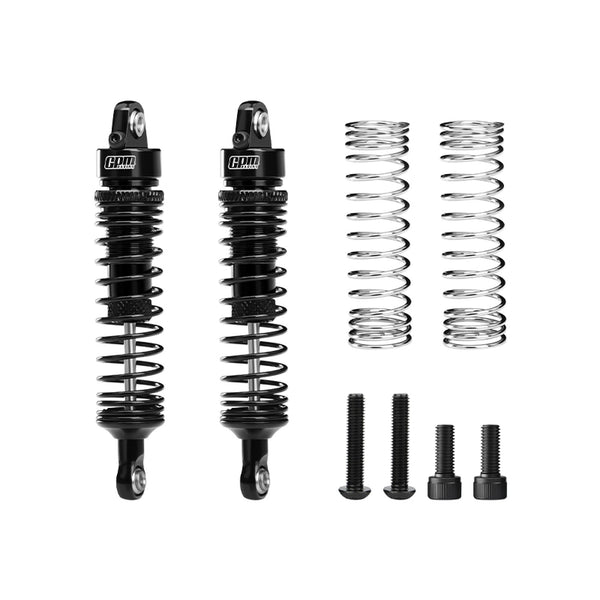 Aluminum 6061-T6 Alloy Front Or Rear Adjustable Progressive Spring Shock 71mm For Arrma 1:16 QUAKE GROM / GORGON GROM Brushed Monster Truck Upgrades - Black