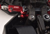 Aluminum 7075 Alloy Front Hinge Pin Brace Set For Tekno 1/10 MT410 2.0 4X4 Pro Monster Truck-TKR9501 / SCT410 2.0 4X4 Short Course Truck Kit-TKR9500 Upgrades - Black