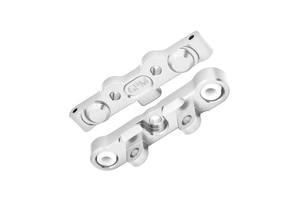 Aluminum 7075 Alloy Rear Hinge Pin Brace Set For Tekno 1/10 MT410 2.0 4X4 Pro Monster Truck-TKR9501 / SCT410 2.0 4X4 Short Course Truck Kit-TKR9500 Upgrades - Silver