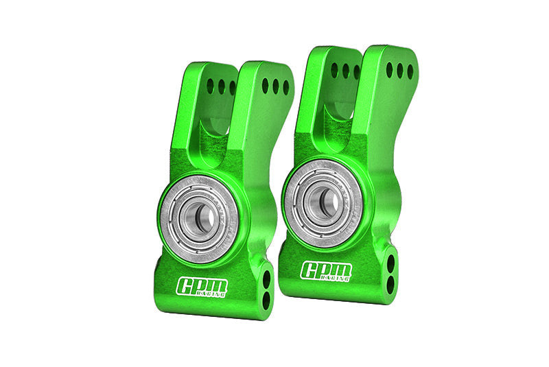 Aluminum 7075 Alloy Rear Hubs (Larger Inner Bearings) For Tekno 1/10 MT410 2.0 4X4 Pro Monster Truck-TKR9501 / SCT410 2.0 4X4 Short Course Truck Kit-TKR9500 Upgrades - Green