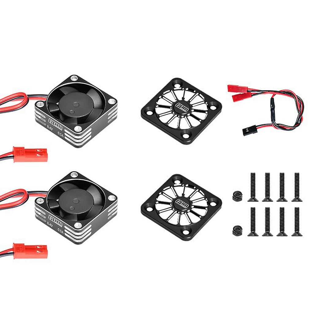 Aluminum 6061 Alloy High Speed 35X10mm Cooling Fan 20000 RPM For ARRMA 1:7 Talion 6S EXB / 1:8 Kraton 6S EXB / Notorious V6 - Black