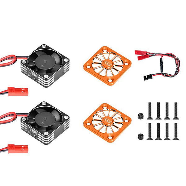 Aluminum 6061 Alloy High Speed 35X10mm Cooling Fan 20000 RPM For ARRMA 1:7 Talion 6S EXB / 1:8 Kraton 6S EXB / Notorious V6 - Orange