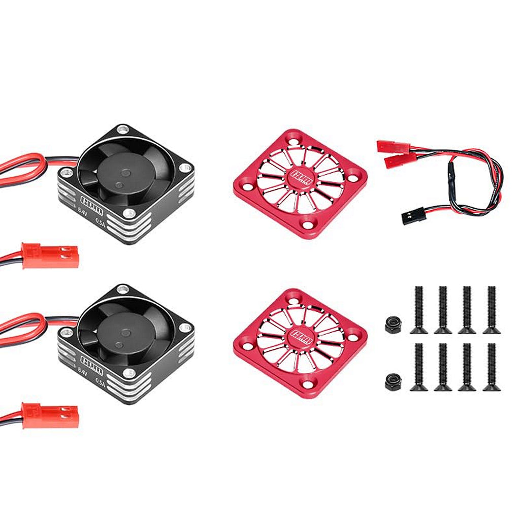 Aluminum 6061 Alloy High Speed 35X10mm Cooling Fan 20000 RPM For ARRMA 1:7 Talion 6S EXB / 1:8 Kraton 6S EXB / Notorious V6 - Red