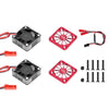 Aluminum 6061 Alloy High Speed 35X10mm Cooling Fan 20000 RPM For ARRMA 1:7 Talion 6S EXB / 1:8 Kraton 6S EXB / Notorious V6 - Red
