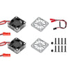Aluminum 6061 Alloy High Speed 35X10mm Cooling Fan 20000 RPM For ARRMA 1:7 Talion 6S EXB / 1:8 Kraton 6S EXB / Notorious V6 - Silver