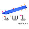 Aluminum 7075 Alloy Rear Chassis Skid Plate Brace Thickness 6mm For ARRMA 1/7 Talion 6S EXB V6 Speed Truck Upgrades - Silver