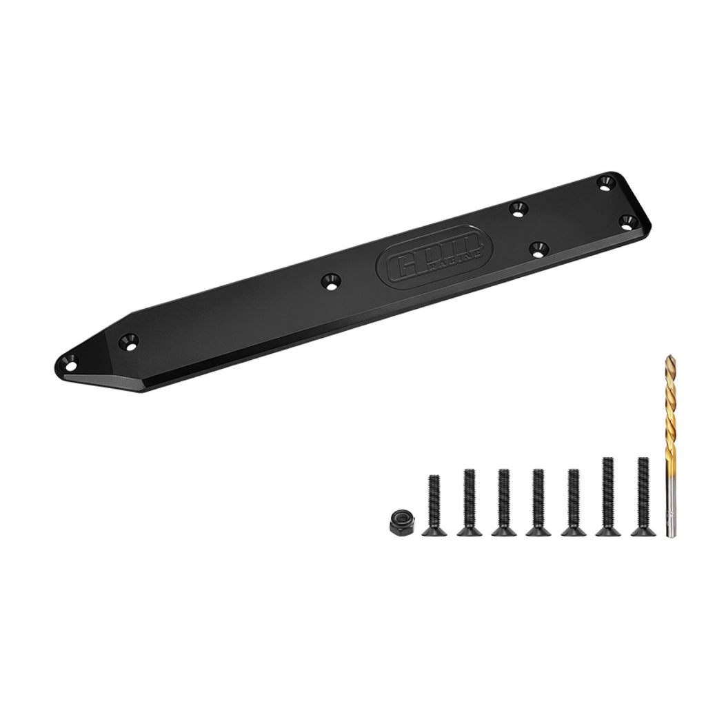 Aluminum 7075 Alloy Rear Chassis Skid Plate Brace Thickness 6mm For ARRMA 1/7 Talion 6S EXB V6 Speed Truck Upgrades - Black