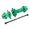 Aluminum 7075-T6 Front & Rear Wheel Hub Hex (Enlarged Inner Bearing) For LOSI 1:4 Promoto-MX Motorcycle Motorbike RTR LOS06000 LOS06002 Upgrades - Green